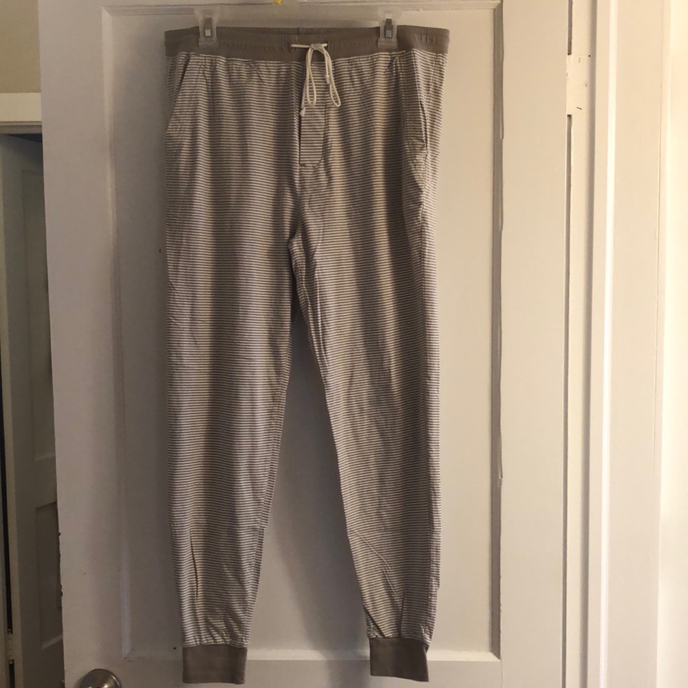 J. Crew knit goods drawstring striped pajama jogger pants